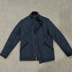 J. Crew Sussex Quilted Jacket - Navy - Size S